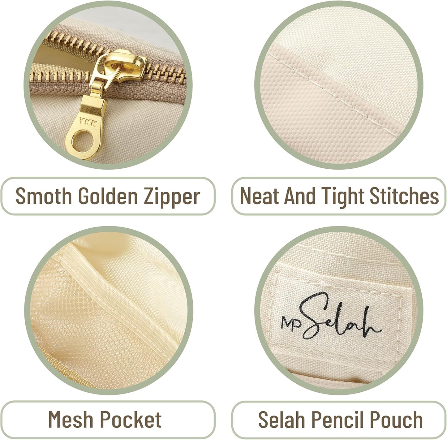 Mr. Pen- Pencil Case, Forest Green, Pencil Pouch, Pencil Bag, Pen Case