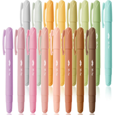 Bible Gel Highlighters, 16 Pack, Assorted Colors, No-Bleed, Twist-Up, Sharpenable Tip