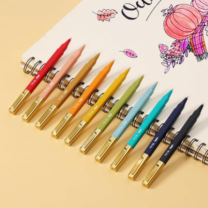 Aesthetic Pens, 10 Pack, Vintage Color Ink, Fast Dry, No Smear Bible Pens No Bleed Through, 0.7mm Fine Point Pen, Ballpoint Pens Ballpoint, Fine Tip Pens for Note Taking, Pens Aesthetic