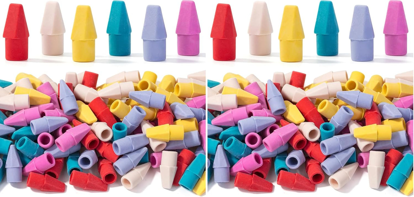 Mr. Pen- Pencil Top Erasers, 120 Pack, Latex-Free, No-Smudge