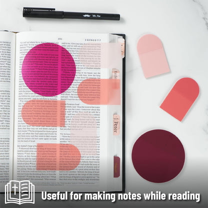 Transparent Sticky Notes Desert Rose Style, 150 Sheets + Pen