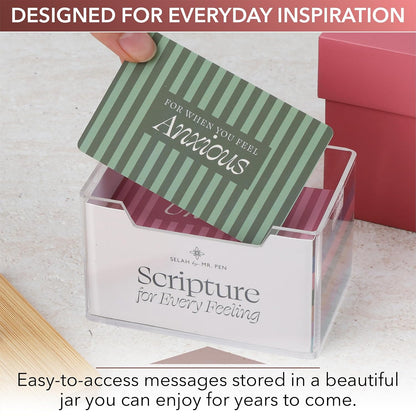 Mr. Pen Scripture for Every Feeling Jar, Encouragement Bible Verse Cards and Jar