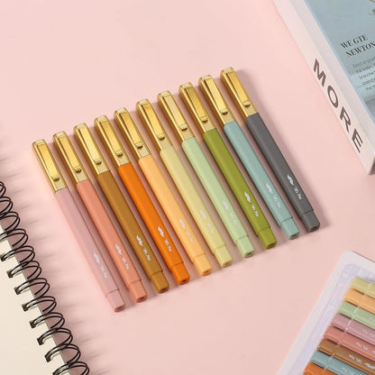 Aesthetic Pens, 10 Pack, Vibrant Colors, Fast Dry, No Smear Bible Pens No Bleed Through, 0.7mm Fine Point Pen, Ballpoint Pens Ballpoint, Fine Tip Pens for Note Taking, Pens Aesthetic