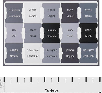 Mr. Pen- Bible Tabs, 75 Tabs, Gray, Laminated Bible Tabs for Women and Men