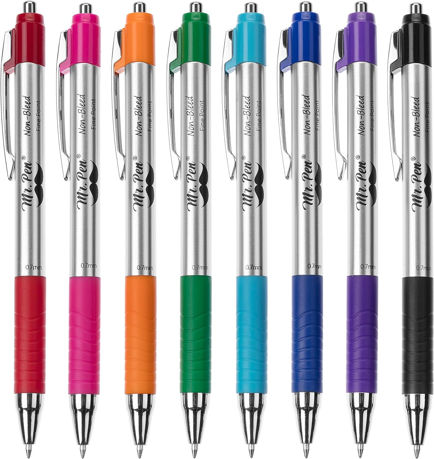 Bible Pens, 8 Pack, Assorted Color Pens, Bible Pens No Bleed Through, Bible Journaling Pens, No Bleed Pens, Bible Journaling Supplies, Non-Bleed Fine Point Pens, Colorful Bible Pen