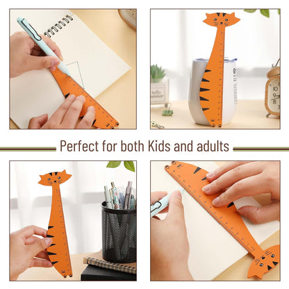 Mr. Pen- Wooden Ruler, 15cm, Tiger Wood Ruler, Centimeter Ruler, mm Ruler