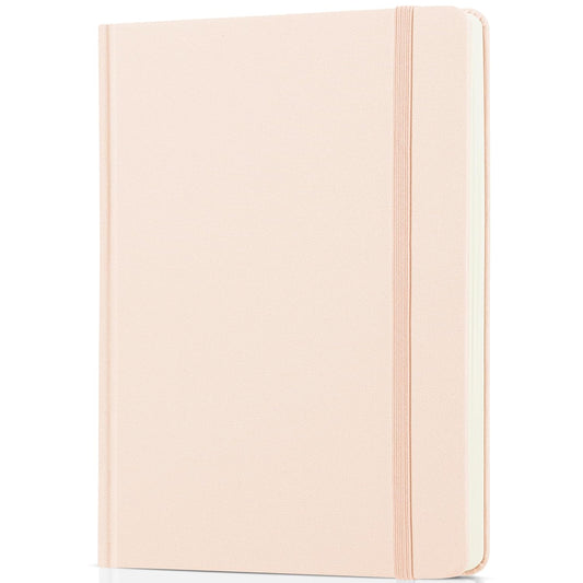 Mr. Pen- Dotted Journal Notebook, 5.7"x8.3", 160 Pages, Fabric Hardcover, Soft Blush Bullet Journal Notebook