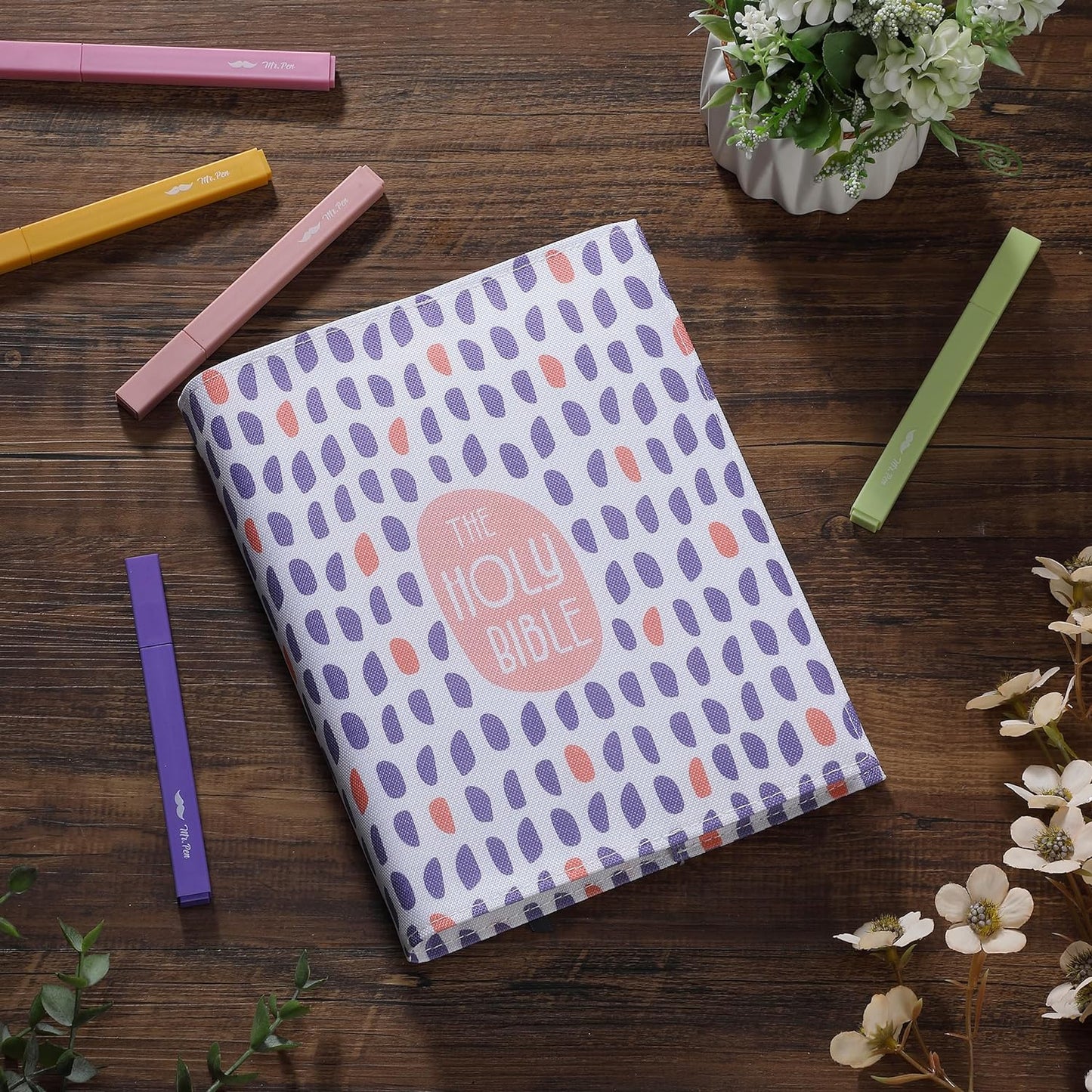 Bible Book Cover, 8" x 6.3", Bible Sleeve Cover, Book Covers for Bibles, Book Covers for Paperback Book Covers for Hardcover, Book Covers for Soft Cover Books