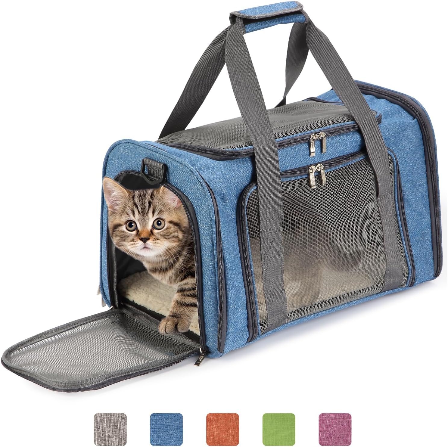 Pet Carrier Sky Blue Cat Carrier Sky Blue Dog Carrier Cat Bag Carri Mr. Pen