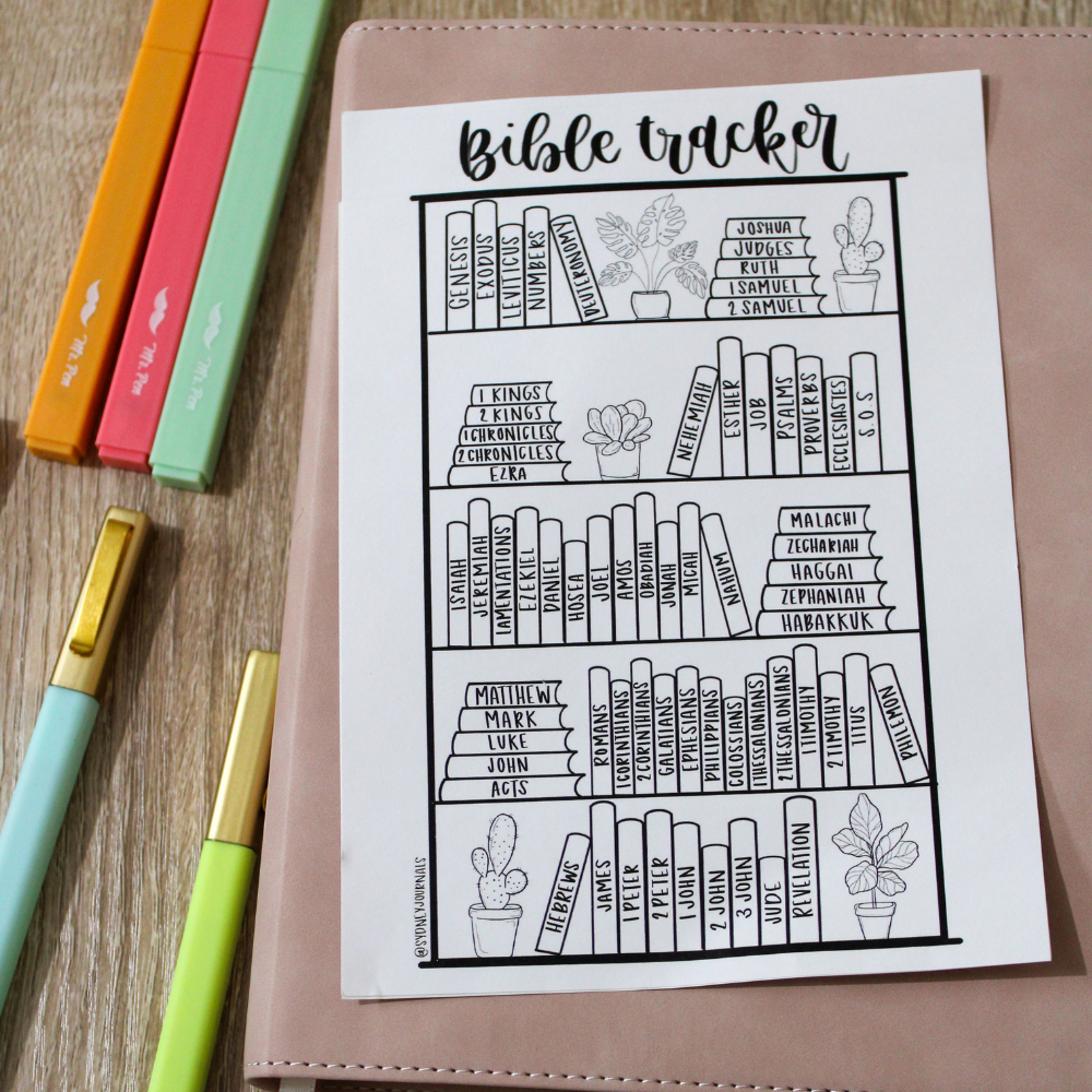 Mr. Pen Bible Reading Tracker Sticker Set of 4, 5x7 Matte Finish, Colo