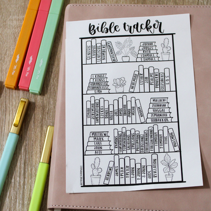 Mr. Pen Bible Reading Tracker Sticker, 5x7 Matte Finish, Color Your Books Visual Milestone for Bible Journaling, Hand Designed
