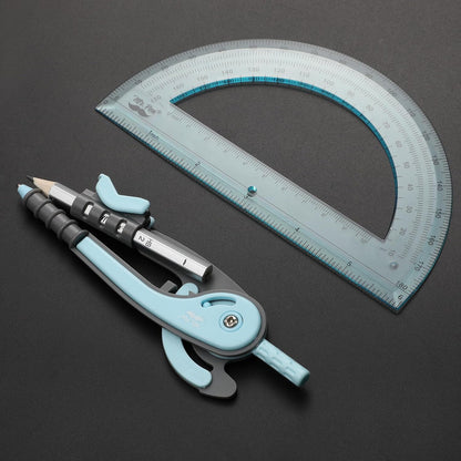 Mr. Pen- Compass and Protractor Set, Sky Blue, Compass Geometry Tool, Protractor and Compass Set, Compass Drawing Tool