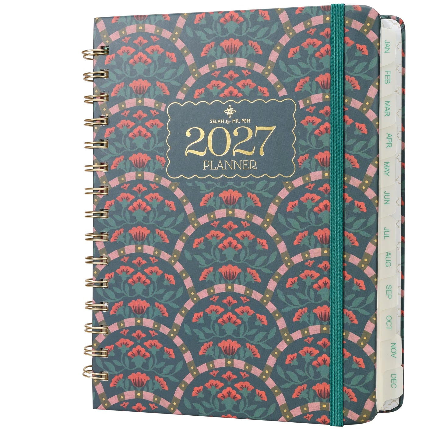 Mr. Pen- 2027 Weekly and Monthly Planner Calendar, 6.4" x 8.5", Wire Bound | January 2027 - December 2027, Monthly Tabs, Inner Storage Pocket, College School Supplies for Student and Teacher