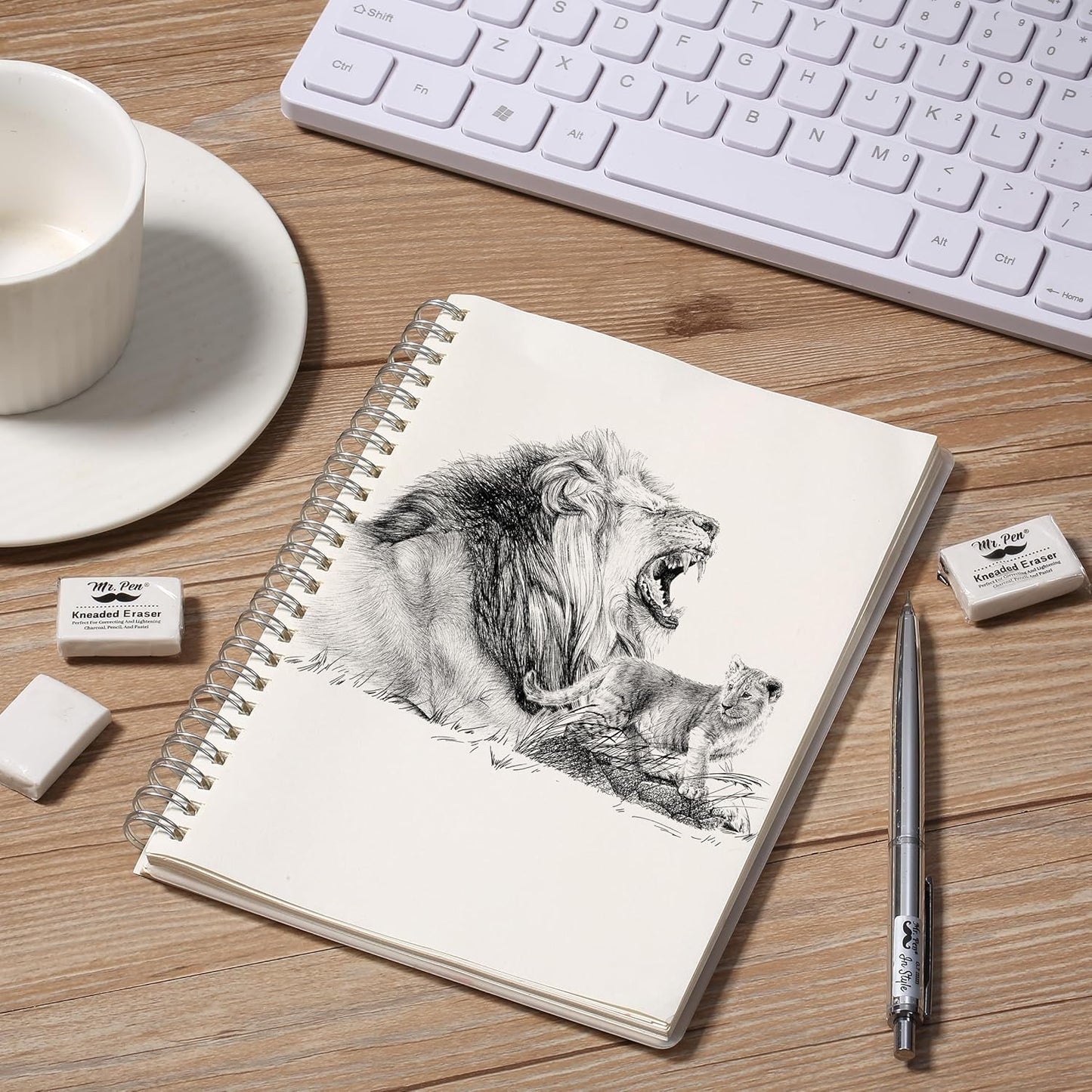 White Kneaded Erasers, 12 Pack, Moldable Art Erasers for Artists