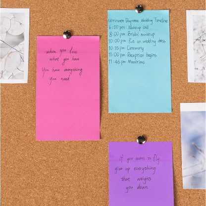 Colorful Large Sticky Notes, 3x5 Inch, 8 Pads, 640 Sheets