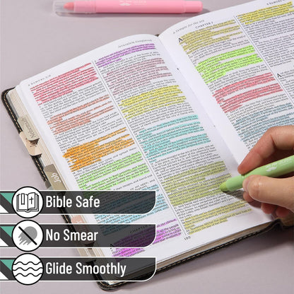 Gel Highlighter, 16 Pack, Morandi and Vibrant Colors, Bible Highlighters No Bleed Highlighters, Bible Highlighter, Bible Markers, Gel Highlighters for Bibles, Highlighter