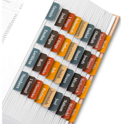 Mr. Pen- Bible Tabs, 75 Tabs, Velvet Ember, Laminated Bible Tabs for Women and Men, Bible Tabs for Study Bible