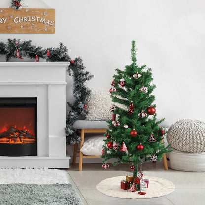 Mr. Pen- Knitted Christmas Tree Skirt 24 inches, Xmas Tree Skirt, Christmas Skirts for Xmas Trees, Small Tree Skirt Small