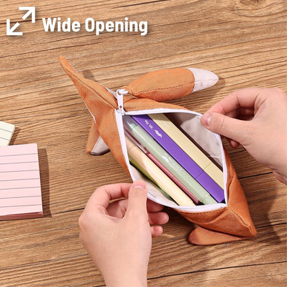 Animal Pen Case, Fox Pencil Case, Animal Pencil Pouch Animal, Kids Pencil Case for Kids, Cute Pencil Pouch for Girls and Boys, Pen Pouch, School Pencil Case Pouch, Animal Pencil Case Pack