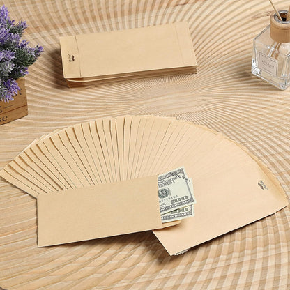Mr. Pen- Money Envelopes for Cash, 6.5" x 3.5", 500 Pack, Bulk Brown Kraft Paper