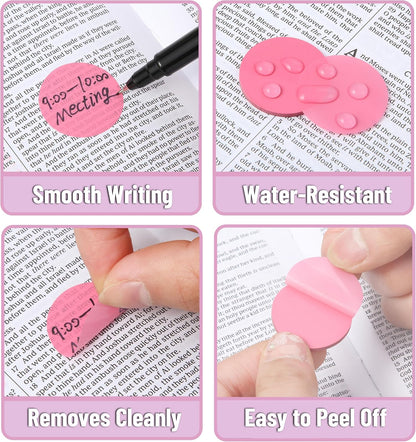 Mr. Pen- Transparent Sticky Note Set, 560Sheets, Colorful, Round Transparent Sticky Notes Set, Bible Sticky Notes Clear Sticky Notes Transparent