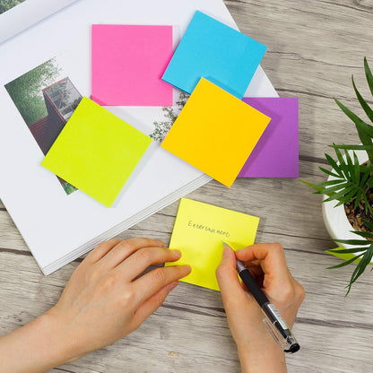 Mr. Pen- Sticky Notes, 3”x3”, 8 Pads, Bright Colors Sticky Notes, Sticky Note, Self-Stick Note Pads