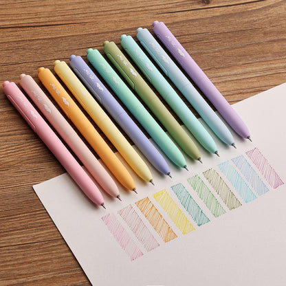 Retractable Gel Pens, 10 Pack, Colorful Ink Gel Pens, Pastel Barrels, Gel Pens Fine Point 0.5mm, Retractable Pens, Cute Pens, Gel Ink Pens, Aesthetic Pens for Journaling Fine Tip Pens