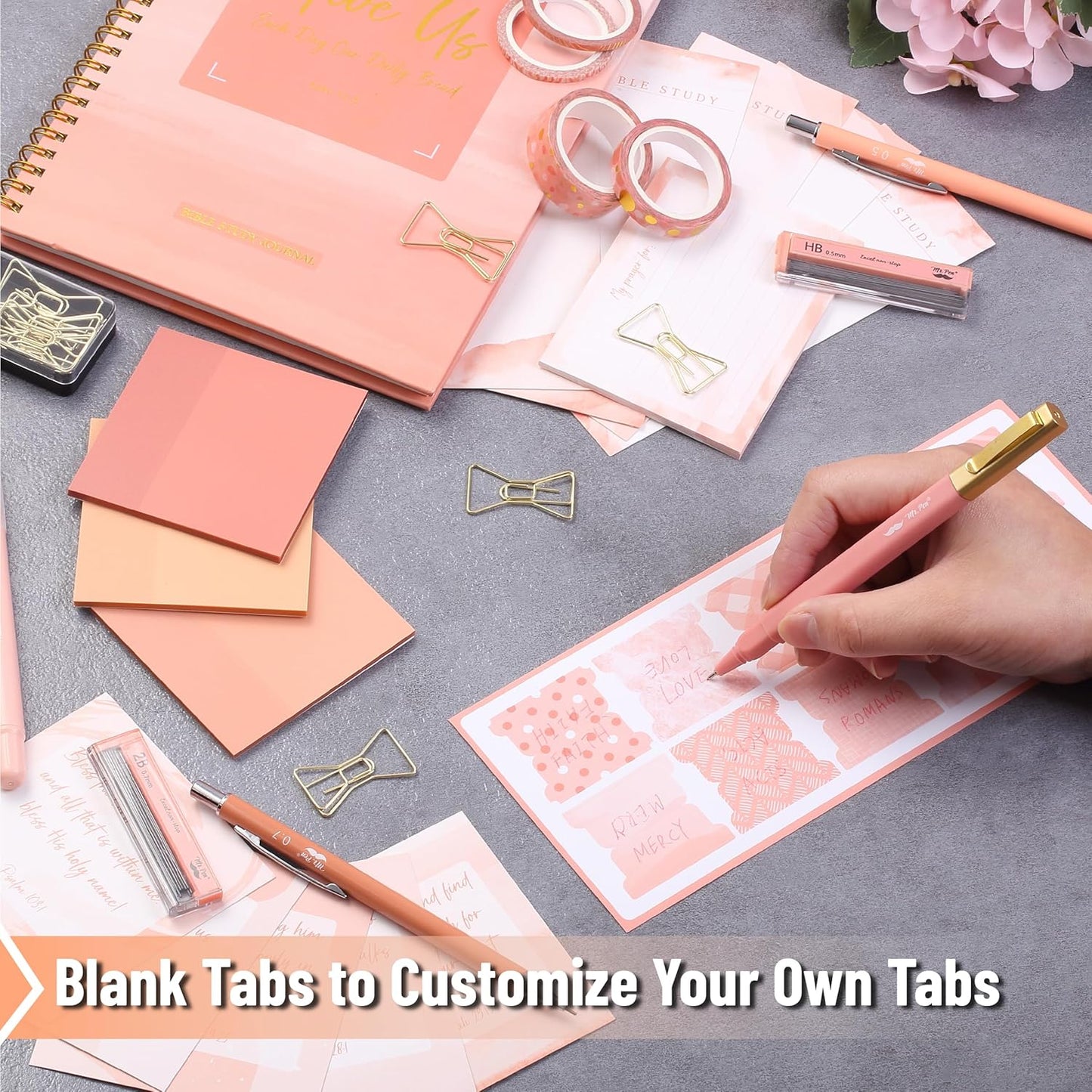 Mr. Pen- Bible Journaling Kit for Women, Sunset Blush, Bible Highlighters and Pens No Bleed, Bible Journaling Supplies