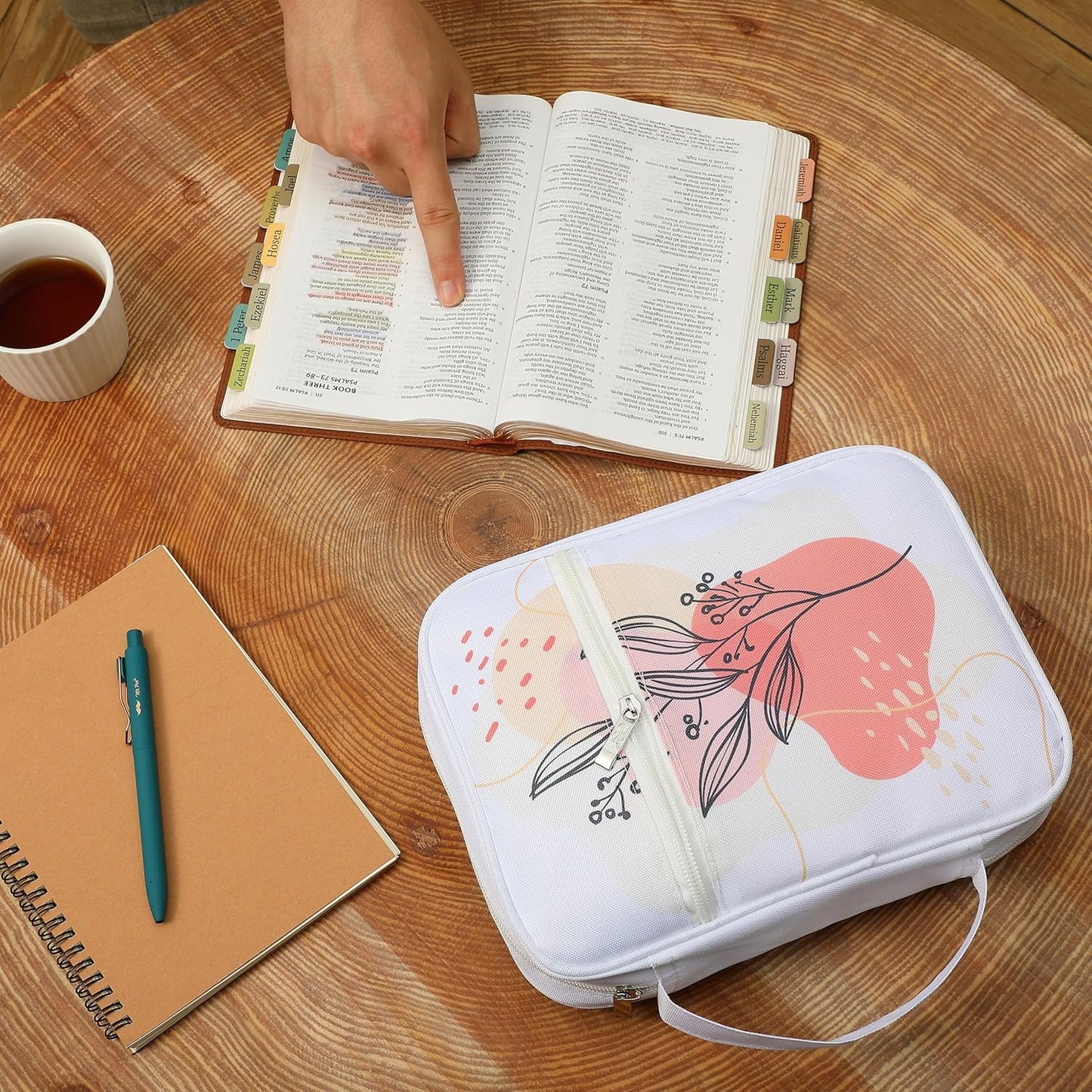 Mr. Pen- Bible Case, Blush Bloom, Bible Covers for Women, Bible Cover, Bible Bag, Bible Covers for Girls, Bible Carrying Case for Women