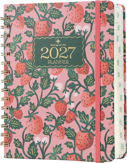 Mr. Pen- 2027 Weekly and Monthly Planner Calendar, 6.4" x 8.5", Wire Bound | January 2027 - December 2027, Monthly Tabs, Inner Storage Pocket, College School Supplies for Student and Teacher
