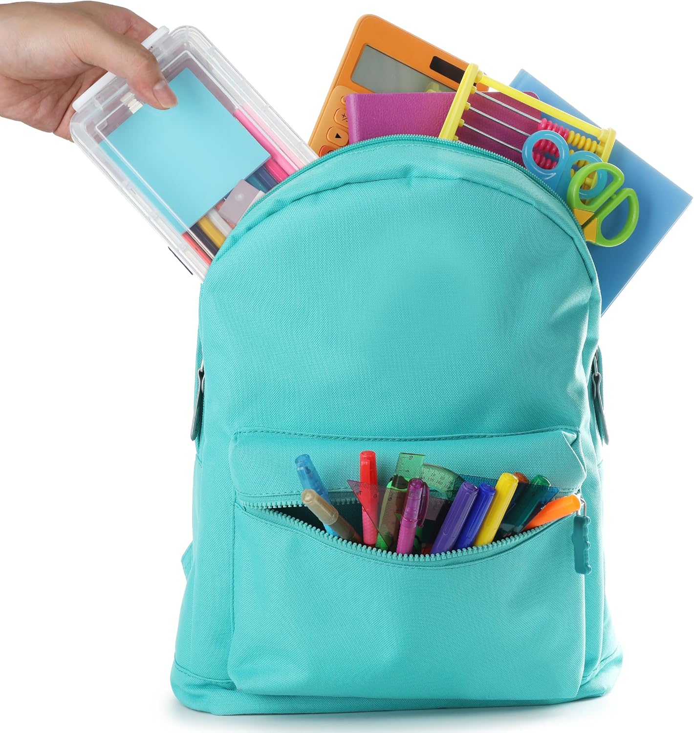 Mr. Pen- Clear Pencil Boxes, 6 Pack, Snap-Tight Lid, Crayon Box, Plastic