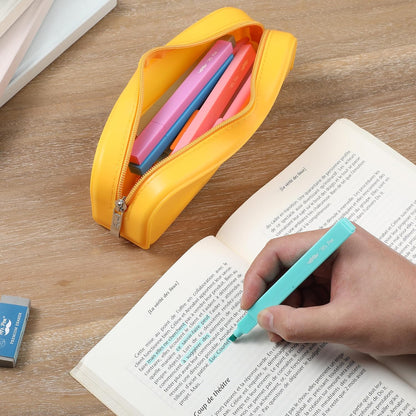 Mr. Pen- Silicone Pencil Case Pouch, Golden Honey, Aesthetic Multipurpose Design