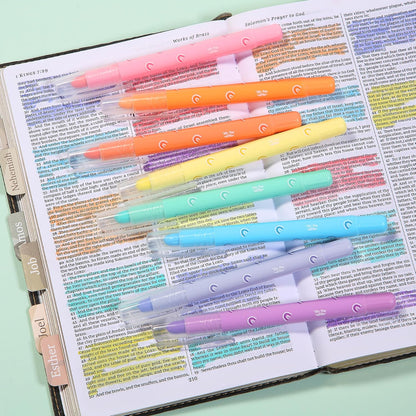 Gel Highlighter, 8 Pack, Assorted Colors, Cute Bible Highlighters No Bleed, No Bleed Highlighters, Bible Highlighter, Bible Markers, Gel Highlighters for Bibles, Highlighter