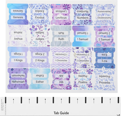 Mr. Pen- Bible Tabs, 120 pcs, Lavender Breeze, Laminated Bible Tabs for Women