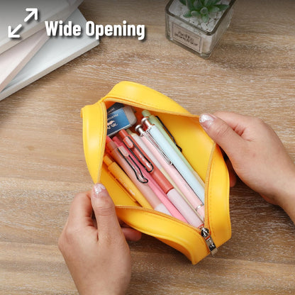 Mr. Pen- Silicone Pencil Case Pouch, Golden Honey, Aesthetic Multipurpose Design