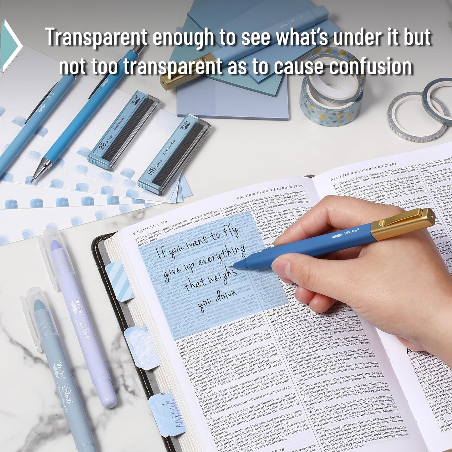 Mr. Pen- Bible Journaling Kit for Women, Ocean Breeze, Bible Highlighters and Pens No Bleed, Bible Journaling Supplies