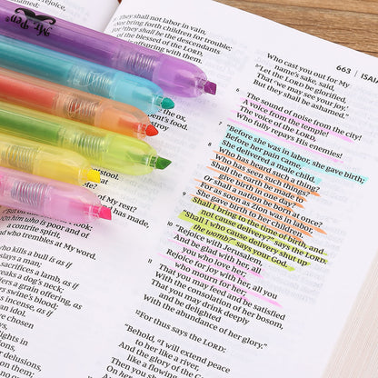 Mr. Pen- Retractable Highlighters, 6 Pack, Bright Colors