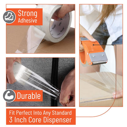 Clear Packing Tape 4 Pack, 1.88” Wide, 60 Yards, Shipping Tape