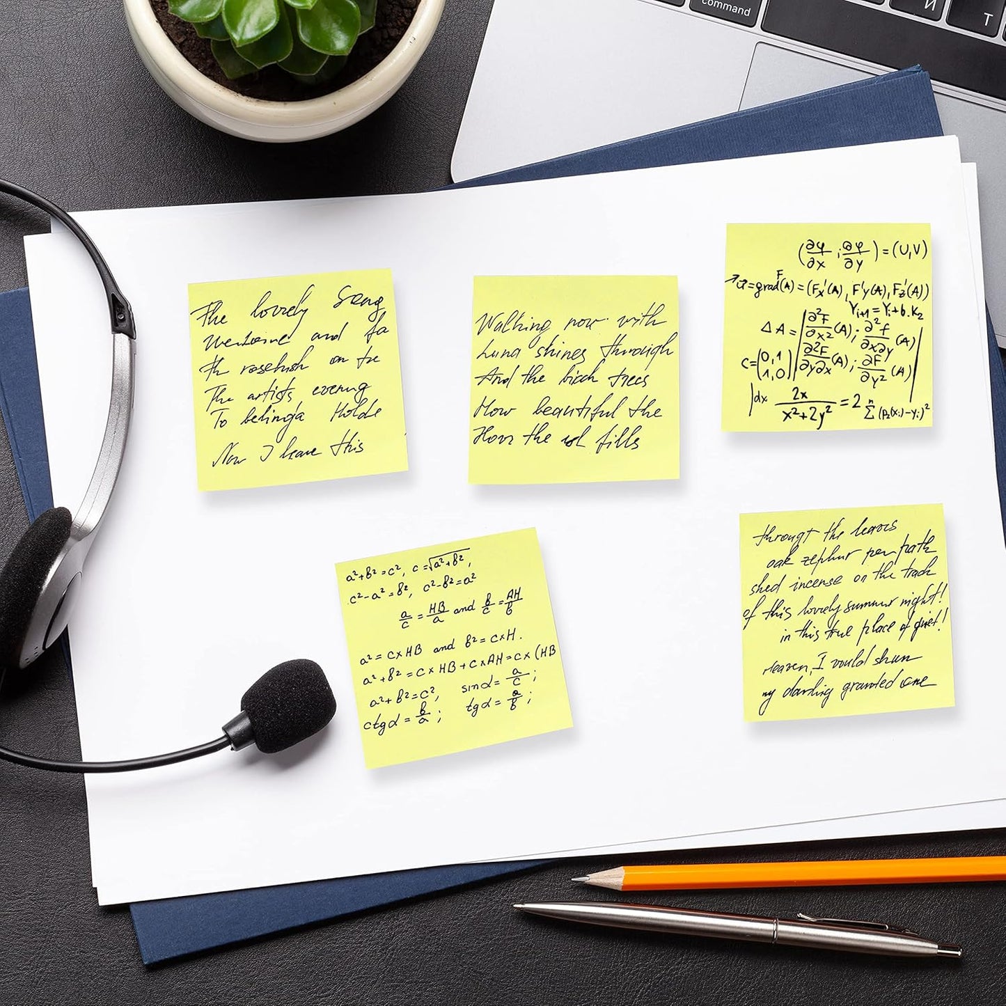 Bulk Yellow Sticky Notes 3x3, 48 Pads, 2880 Notes