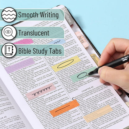 Sticky Tabs - 1600 Pcs Colorful Transparent Book Tabs, Sticky Note Tabs, Page Markers, Book Markers, Page Tabs, and Book Tabs for Annotating Books