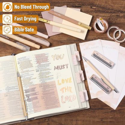 Mr. Pen- Bible Journaling Kit for Women, Golden Blush Color Theme, Bible Study Supplies Journaling Kit, Easter Gift