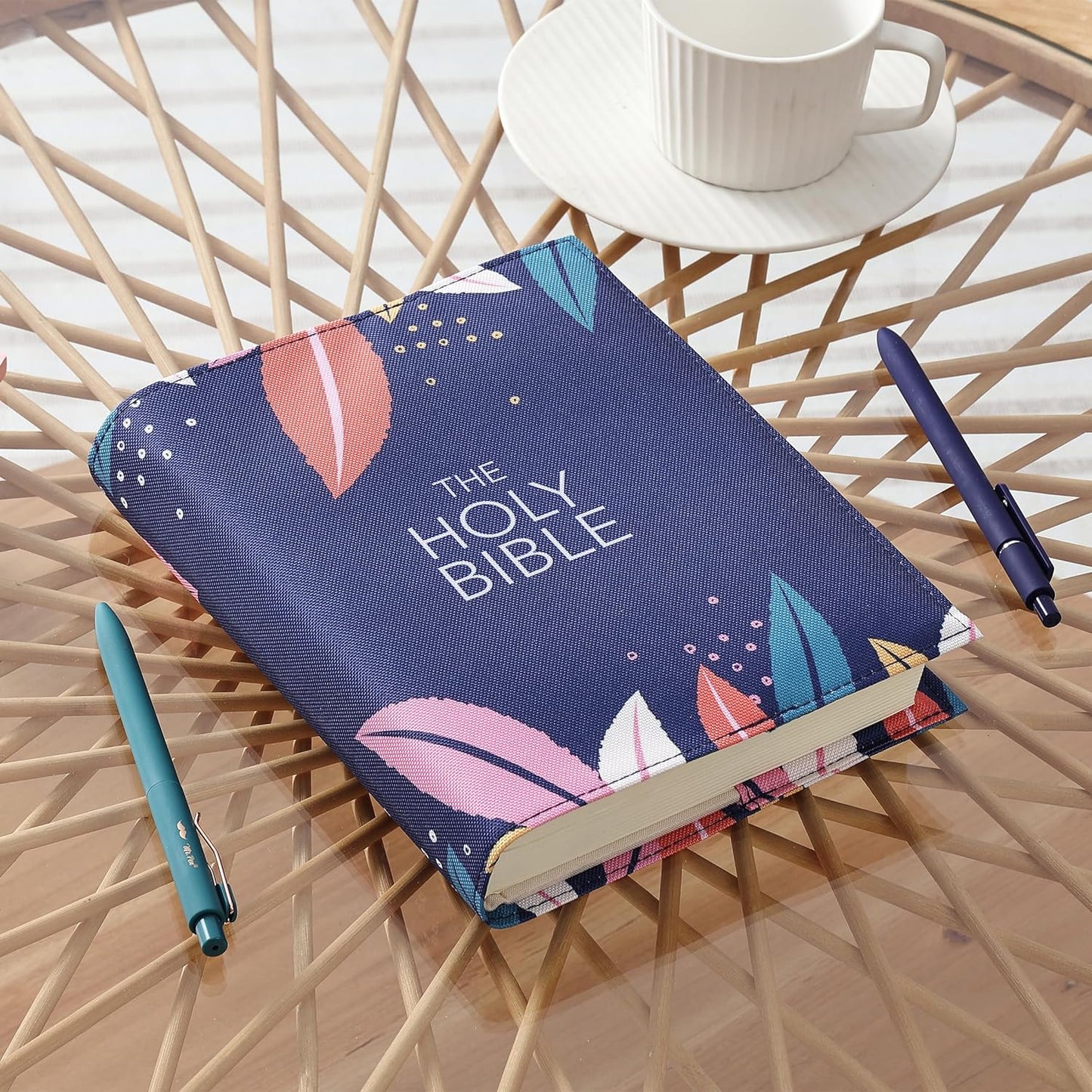 Bible Book Cover, 8" x 6.3", Bible Sleeve Cover, Book Covers for Bibles, Book Covers for Paperback Book Covers for Hardcover, Book Covers for Soft Cover Books