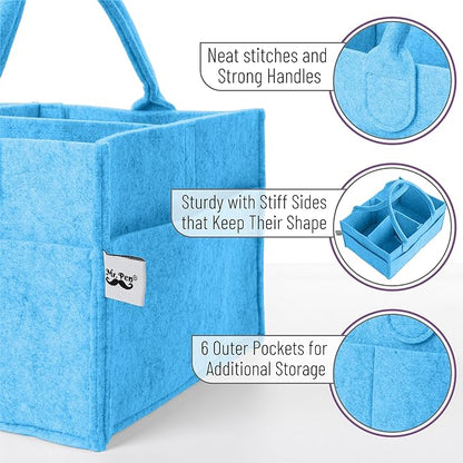 Baby Diaper Caddy Organizer, Car Caddy, Portable Organizer for Changing Table, Nursery