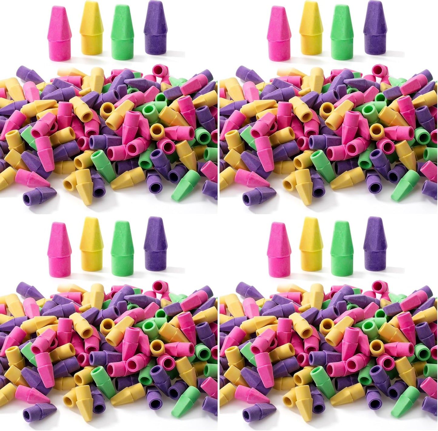 Mr. Pen- Pencil Top Erasers, 120 Pack, Latex-Free, No-Smudge