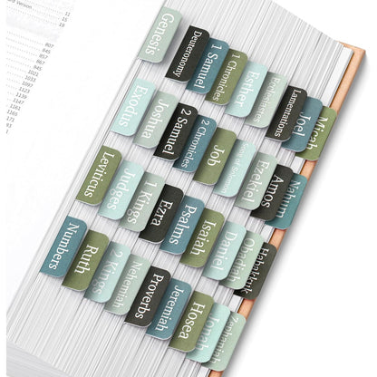 Mr. Pen- Bible Tabs, 75 Tabs, Frozen Lake Theme, Laminated Bible Tabs for Women and Men, Bible Tabs for Study Bible