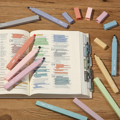 Mr. Pen- Aesthetic Bible Highlighters No Bleed Through, 10 Pack, Retro Colors, Cute Highlighter for Journaling Supplies and School Accessories