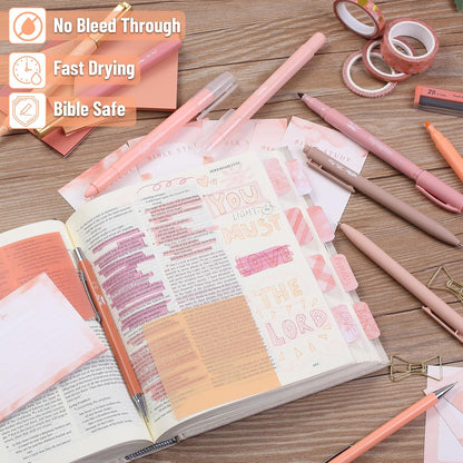 Mr. Pen- Bible Journaling Kit for Women, Sunset Blush, Bible Highlighters and Pens No Bleed, Bible Journaling Supplies