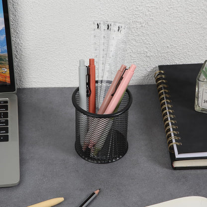 Plastic Ruler 8 Inch, 3 Pack, Clear, Metric & Imperial