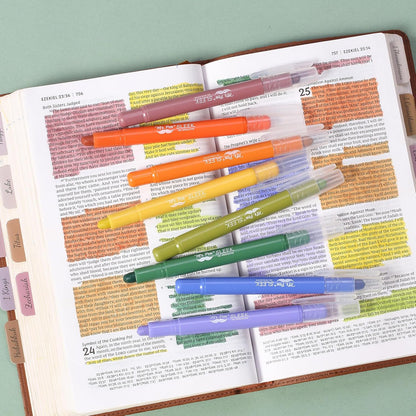 Mr. Pen- Gel Highlighter, 8 Pack, Spring Calm, Bible Highlighters No Bleed, No Bleed Highlighters