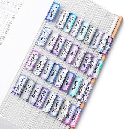 Mr. Pen- Bible Tabs, 120 pcs, Lavender Breeze, Laminated Bible Tabs for Women